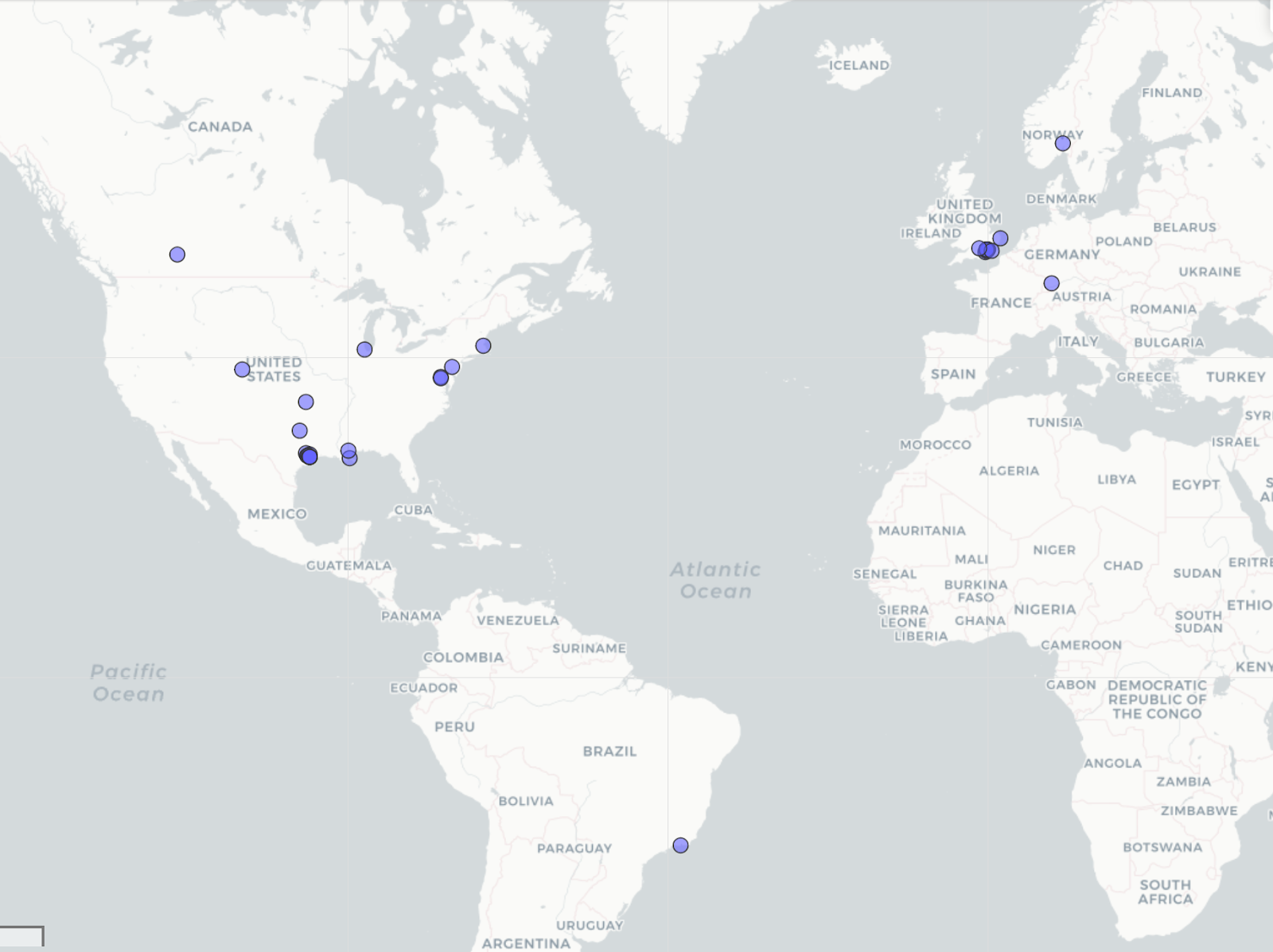 Map of Shell's supply chain